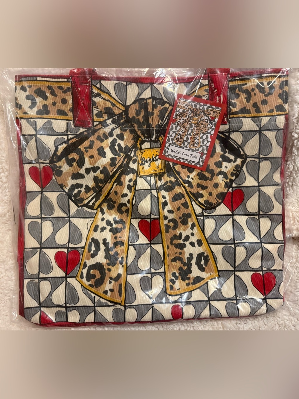 **NWT** Brighton Wild L❤️VE Tote, sealed in plastic, never opened